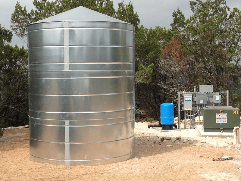 You need a storage tank on your well